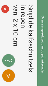 Het instructiescherm van ATAG Antoon